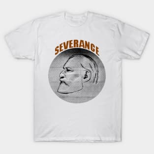 severance series Adam Scott and Britt Lower fan works graphic design by ironpalette T-Shirt